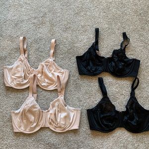 Lot of 4 Wacoal 34G “Back Appeal” underwire